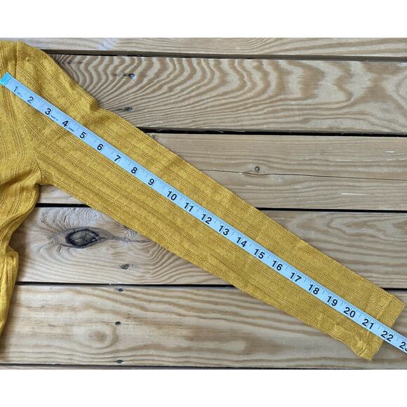 NWT Abound Button Up Cardigan Sweater XS Women’s Yellow Treasure - Picture 6 of 8